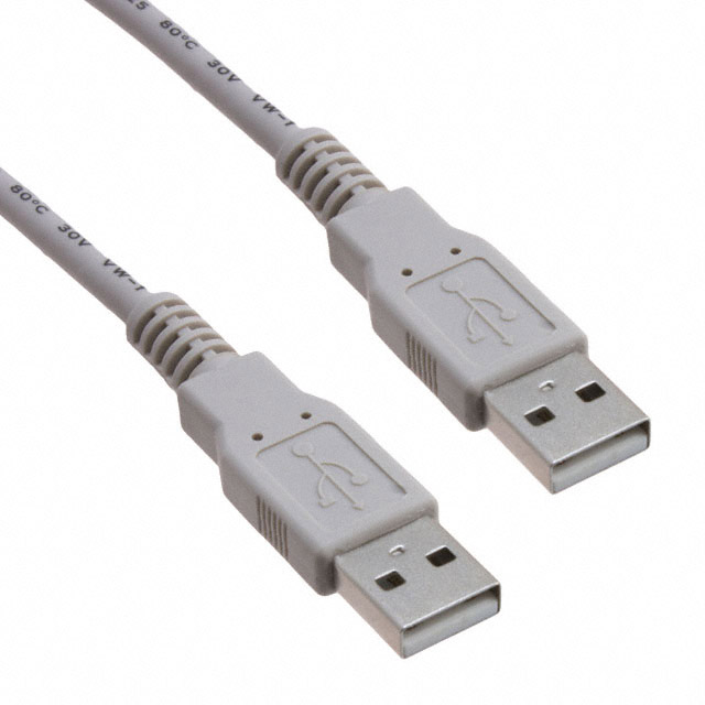 디바이스마트,케이블/전선 > USB 케이블 > USB 케이블(미분류),,AK670/2-2,CBL USB2.0 A PLUG TO A PLG 6.56' / Digi-Key Part Number : AE9930-ND