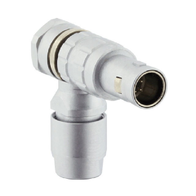 4 Position Circular Connector Plug, Male Pins Crimp