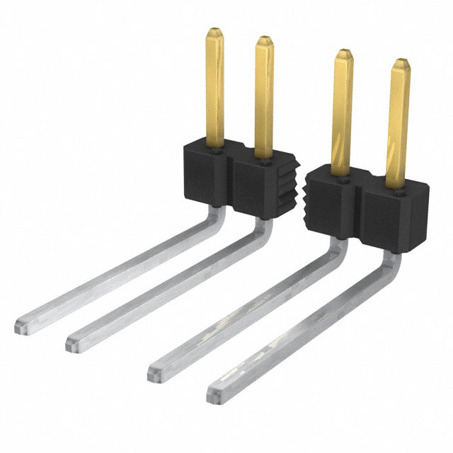 Connector Header Through Hole, Right Angle 20 position 0.100