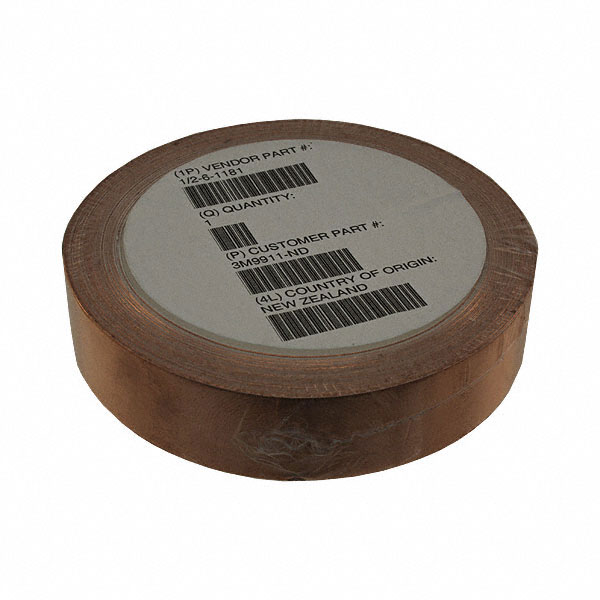 3M™ Conductive Copper Foil Tape 3313 Copper, 1-1/2 in x 18 yd 3.0