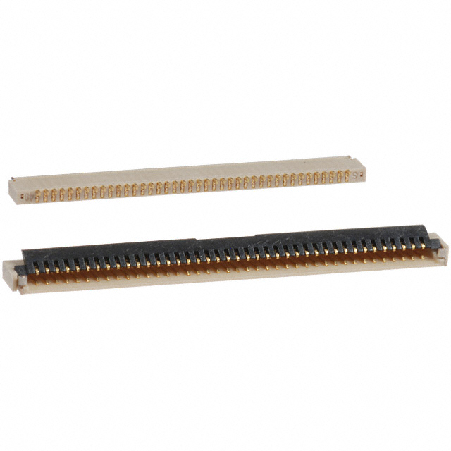 40 Position FFC, FPC Connector Contacts, Bottom 0.020