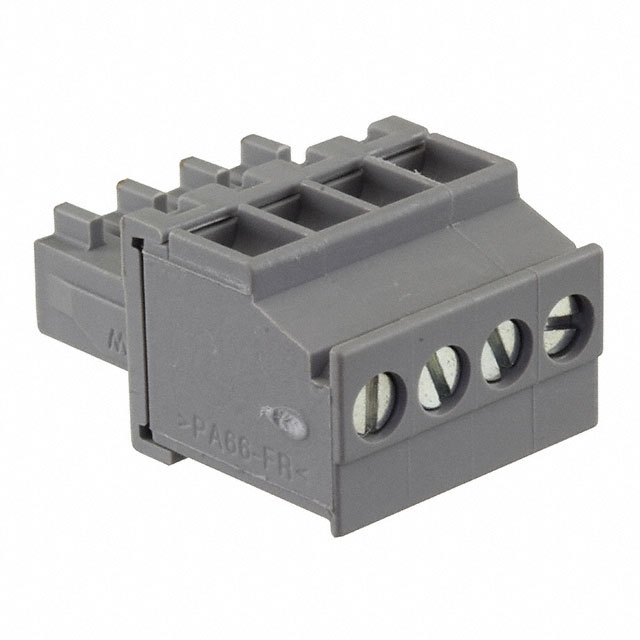 4 Position Terminal Block Plug, Female Sockets 0.138