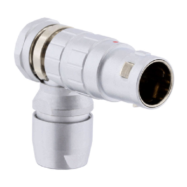 10 Position Circular Connector Plug, Male Pins Crimp