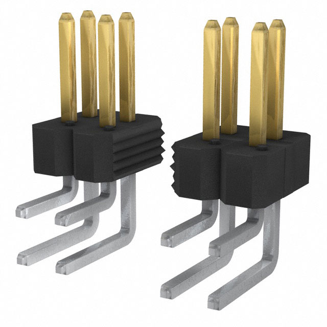 Connector Header Through Hole, Right Angle 16 position 0.100