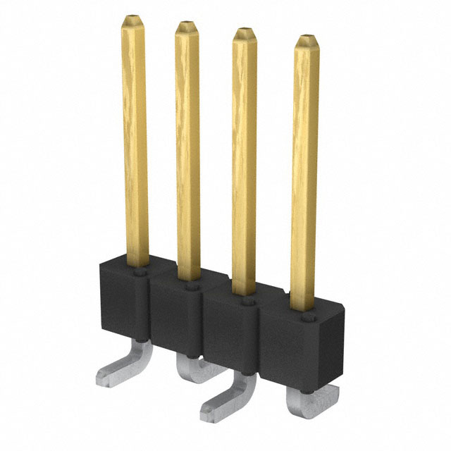 Connector Header Surface Mount 4 position 0.100 (2.54mm)