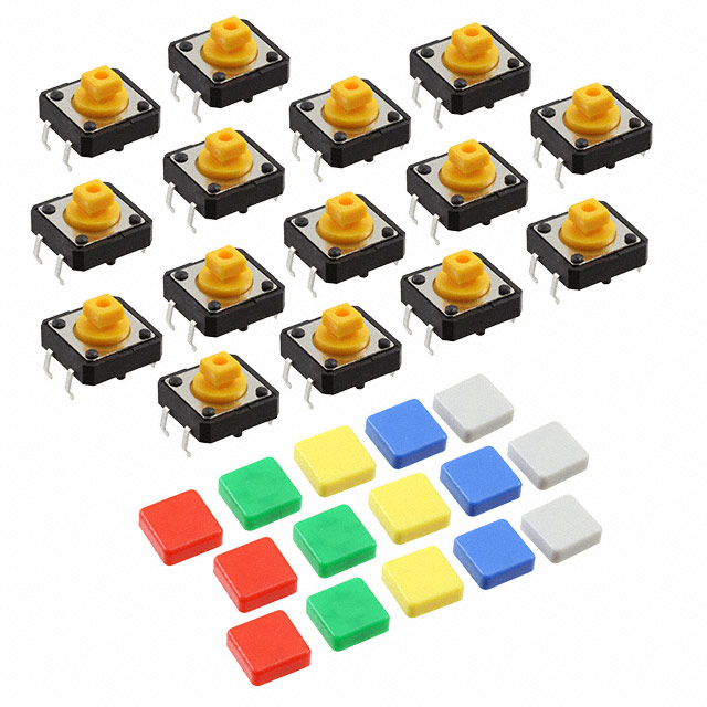 Pack pulsadores de colores (15 unidades) Adafruit 1010