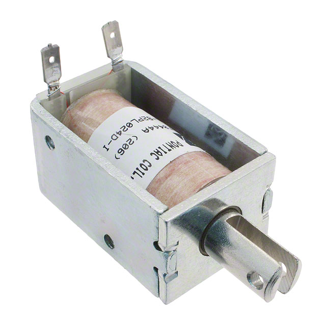 Intermittent Duty Solenoid Open Frame (Pull) Type 0.750 (19.05mm) Stroke 12VDC Chassis Mount
