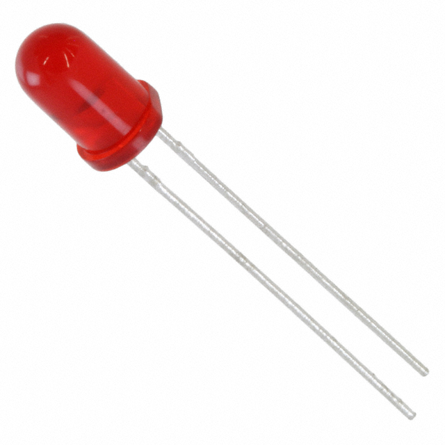 Round with Domed Top, 5mm (T-1 3/4), 5.00mm_Red
