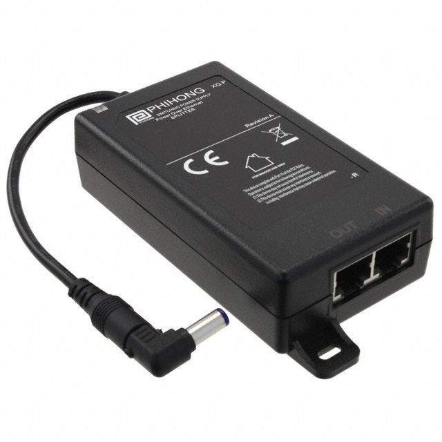 12V Power Over Ethernet (POE) 1 Port Splitter 10/100/1000 Mbps Data Rate