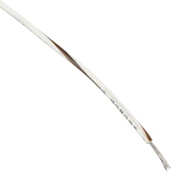 Alpha Wire 1855/19 WO00522 AWG Hook-Up Wire 19/34 White, Orange Stripe 600V 100.0' (30.5m)