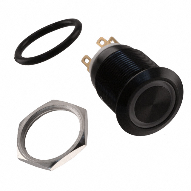 Pushbutton Switch DPST-NO/NC Anti-Vandal, Illuminated Panel Mount, Front