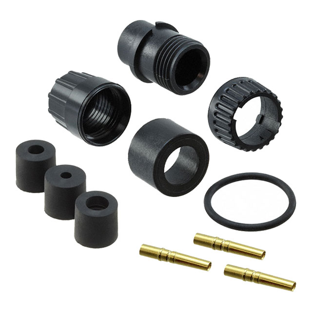 3 Position Circular Connector Plug, Female Sockets Crimp