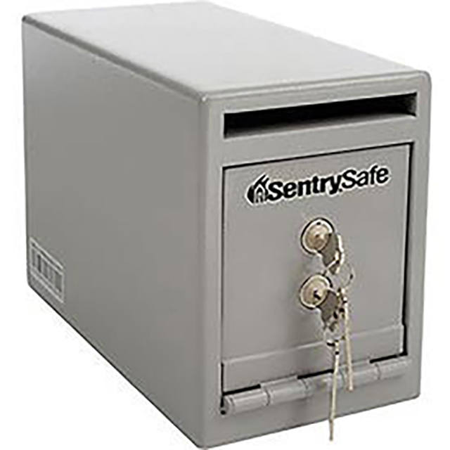 0.25 cu ft Keyed Lock Undercounter Drop Slot Safe