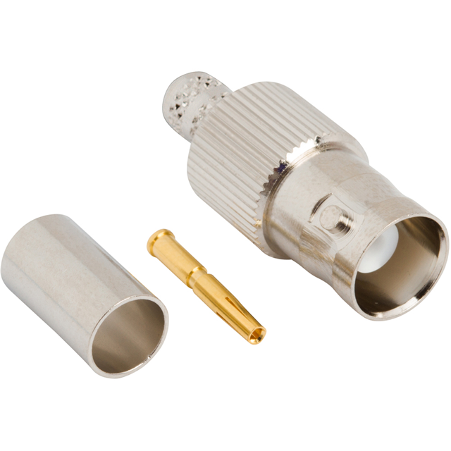 BNC Connector Jack, Female Socket 50 Ohms Free Hanging (In-Line) Crimp