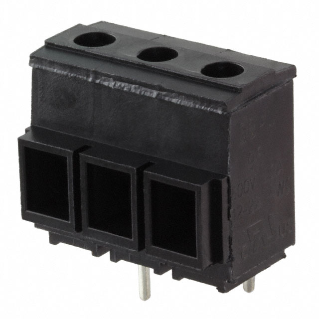 3 Position Wire to Board Terminal Block Horizontal with Board 0.315 (8.00mm) Through Hole