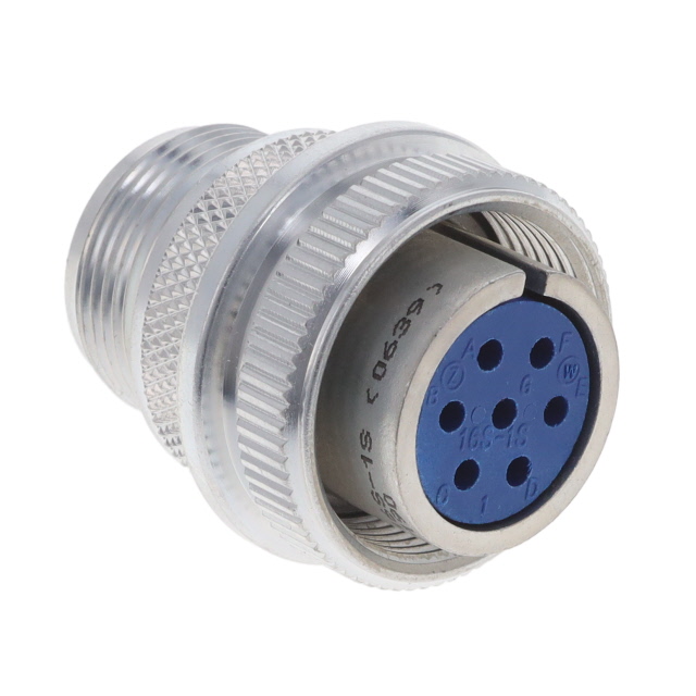 7 Position Circular Connector Plug, Female Sockets Solder Cup