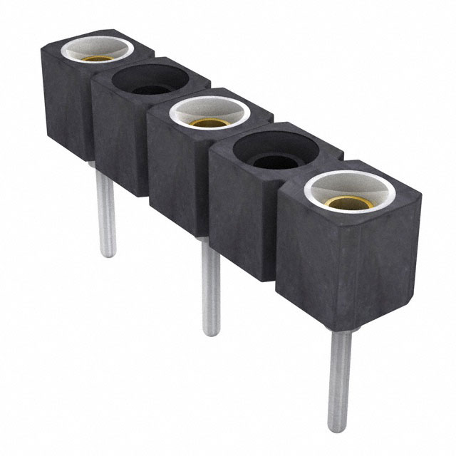 3 Position Socket Connector 0.200 (5.08mm) Through Hole Gold