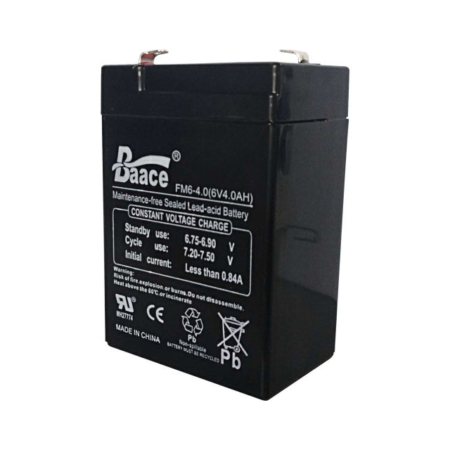 6V 4Ah Lead-Acid Rechargeable Battery