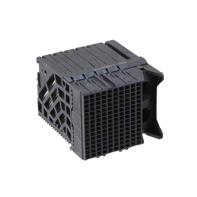 150 Connector Receptacle, Female Sockets Board Edge, Through Hole, Right Angle Black Impact, Guide Right