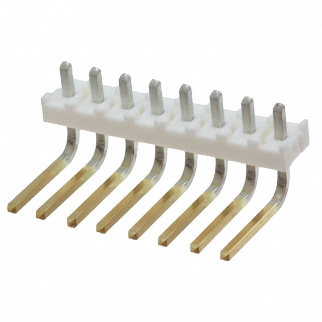 Connector Header Through Hole, Right Angle 8 position 0.156