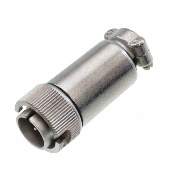 4 Position Circular Connector Plug, Male Pins Solder Cup