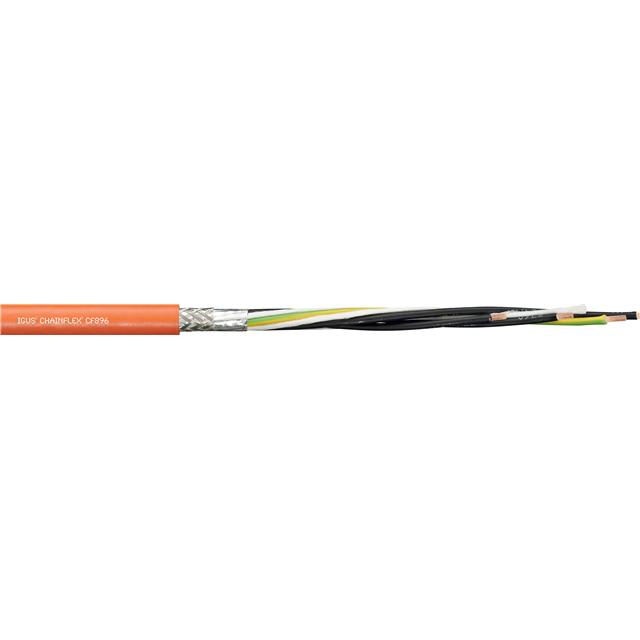 【CF896-160-04】CABLE 4COND 6AWG ORG SHLD FOOT