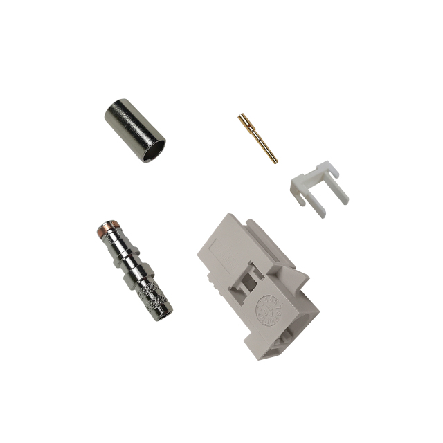 SMB, Fakra Connector Jack, Female Socket 50 Ohms Free Hanging (In-Line) Crimp