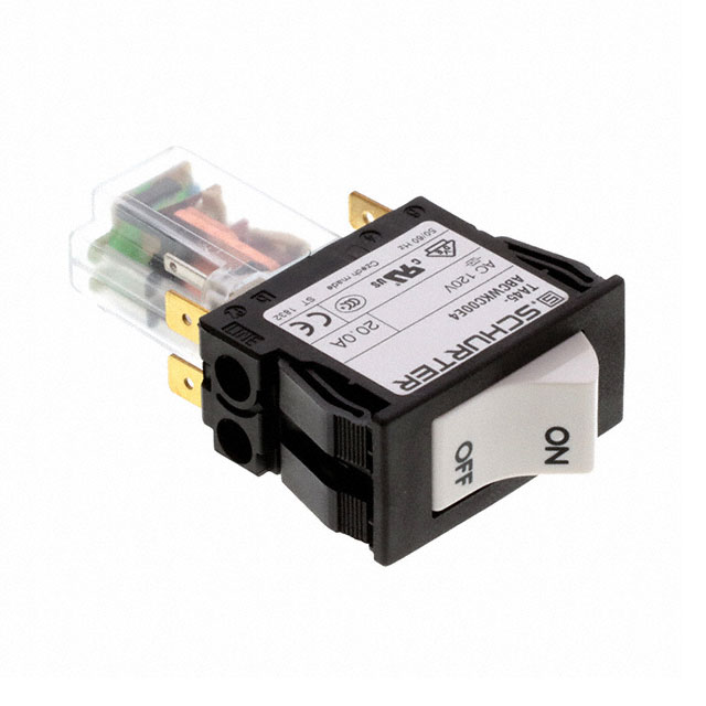 Circuit Breaker Thermal 240 V AC 60 V DC Rocker Panel Mount