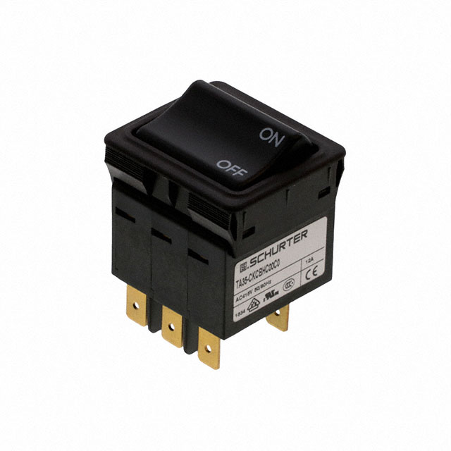 Circuit Breaker Thermal 240 V AC DC Rocker Panel Mount