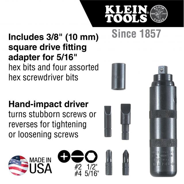 Destornillador de impacto reversible Klein Tools 70220