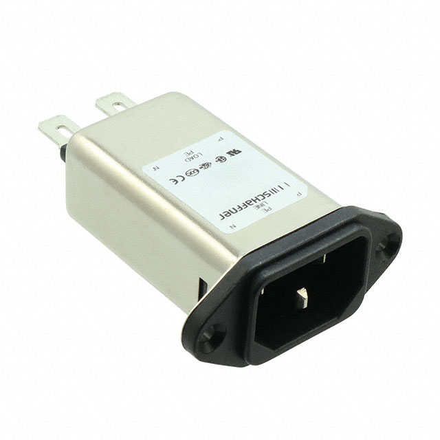 Power Entry Connector Receptacle, Male Blades IEC 320-C14 Panel Mount, Flange