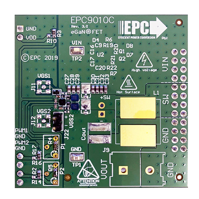 디바이스마트,MCU보드/전자키트 > 프로세서/개발보드 > 데모기판/키트(디지키),,EPC9010C,DEV BOARD EPC2016C 100V EGAN / Digi-Key Part Number : 917-1094-ND