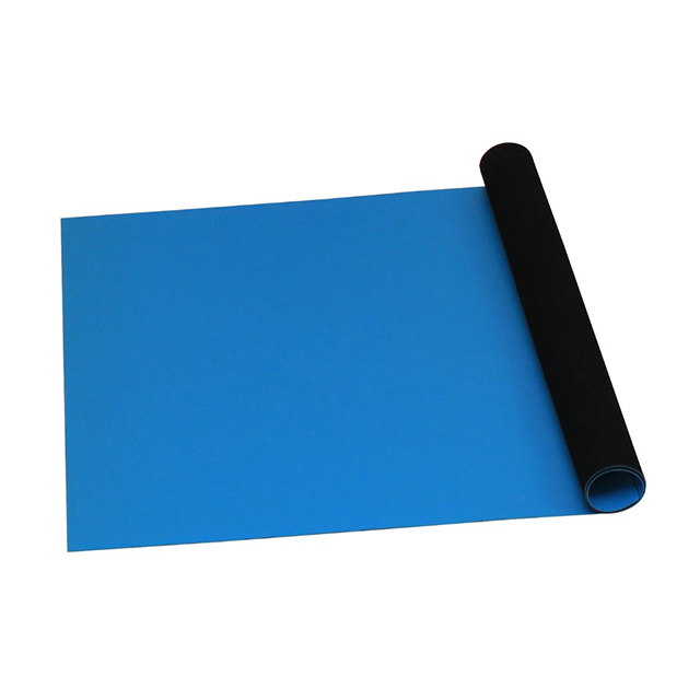 Conductive, Dissipative Table, Workbench Runner Grounding Mat Rubber Blue 40' (12.19m) X 2' (0.61m)