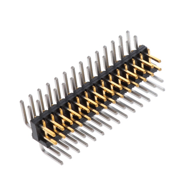 Connector Header Through Hole, Right Angle 28 position 0.079