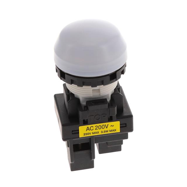 LED Panel Indicator White Clear 230V 2mA