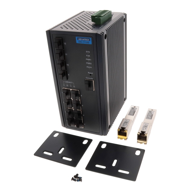 EKI-7712G-2FV-AE Advantech Switch industriel ethernet