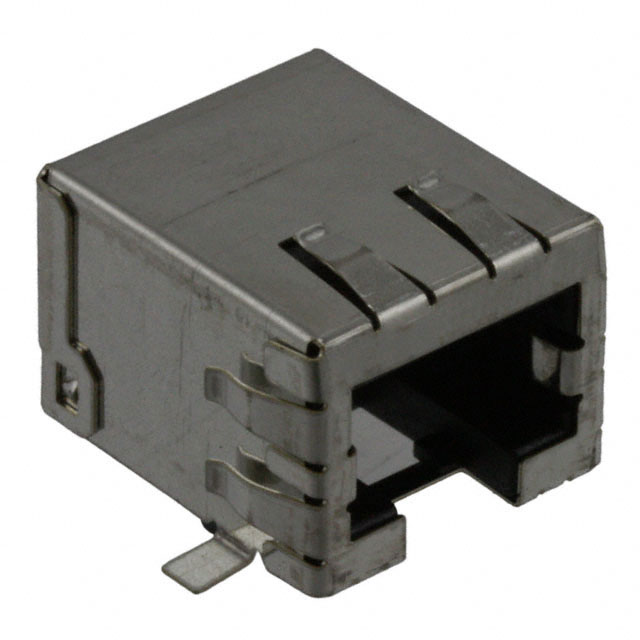 Jack Modular Connector 8p8c (RJ45, Ethernet) 90° Angle (Right) Shielded, EMI Finger Cat5e