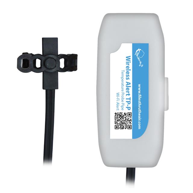 Lascar Electronics WIRELESS-ALERT-TP-P Battery-Powered Pipe Temperature  Sensor with Email Alerts