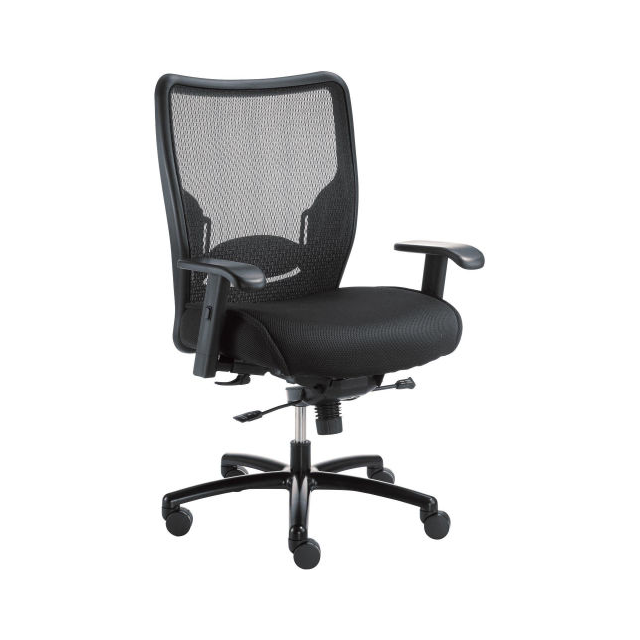 450lb 5-Star Caster Base Black Big and Tall Office Chair