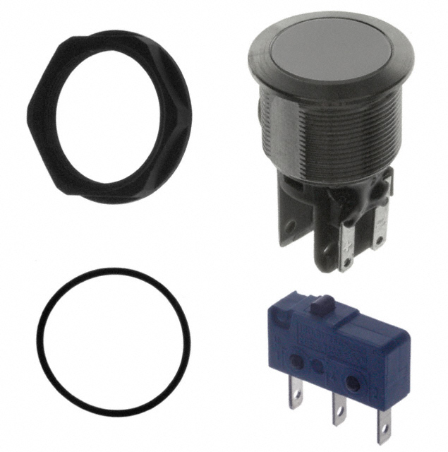 Pushbutton Switch SPDT Anti-Vandal, Illuminated Panel Mount, Front