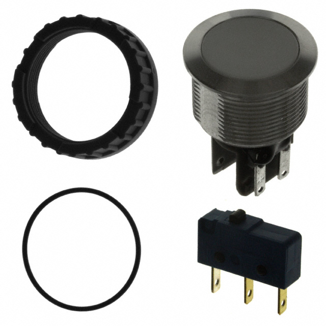 Pushbutton Switch SPDT Anti-Vandal, Illuminated Panel Mount, Front