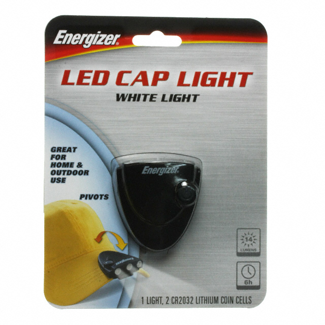 Flashlight Headlight, Clip-On Style LED 14 Lumens CR2032 (Requires 2)