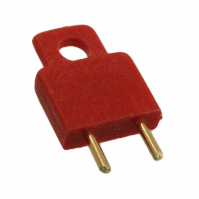 2 (1 x 2) Position Shunt Connector Red Closed Top, Grip 0.200
