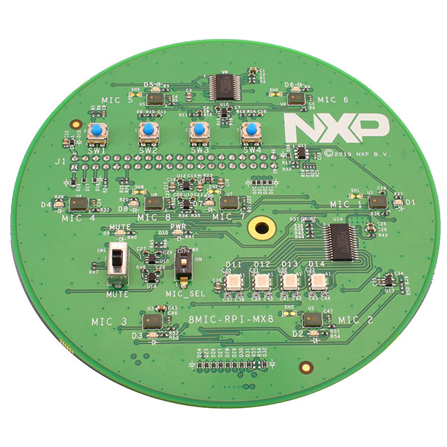 디바이스마트,MCU보드/전자키트 > 프로세서/개발보드 > 확장기판/도터카드(디지키),,8MIC-RPI-MX8,8 MICROPHONE BOARD FOR VOICE / Digi-Key Part Number : 568-8MIC-RPI-MX8-ND