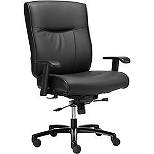 450lb 5-Star Caster Base Black Big and Tall Executive Chair