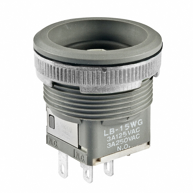 Pushbutton Switch SPDT Standard Panel Mount, Front