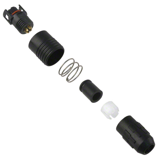 6 (Power) Position Circular Connector Plug, Female Sockets Solder Cup