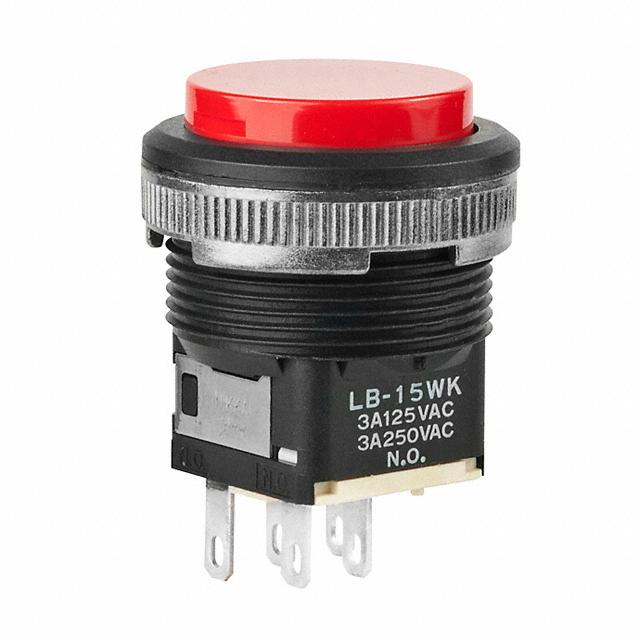 Pushbutton Switch SPDT Standard, Illuminated Panel Mount, Front