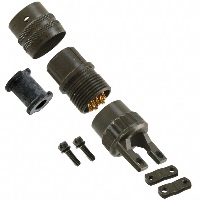 CONN PLUG MALE 6P GOLD SLDR CUP