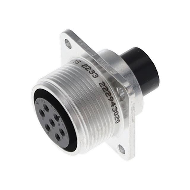 7 Position Circular Connector Receptacle Housing Panel Mount